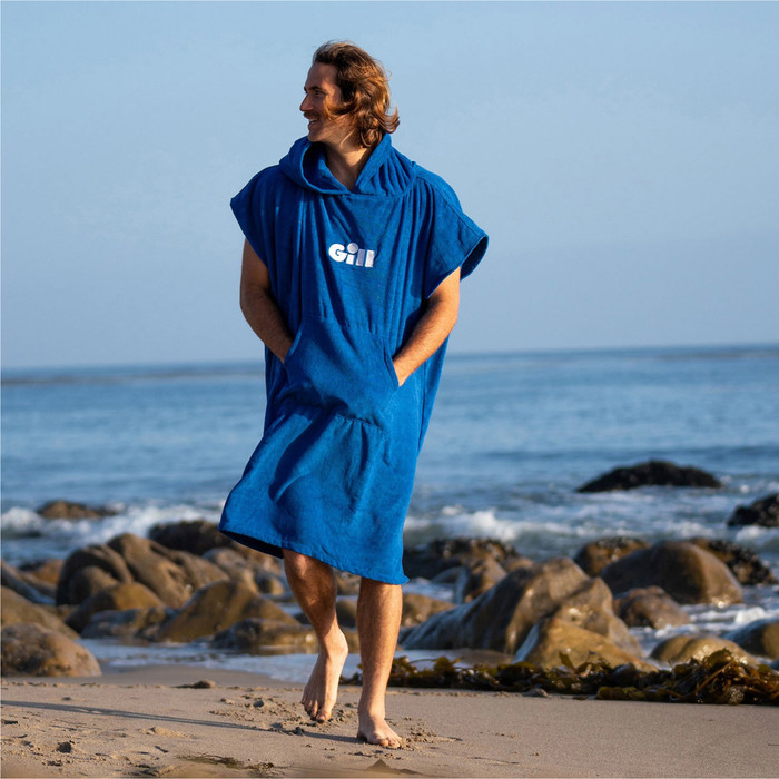 2024 Gill Hooded Towel Changing Robe / Poncho 5022 - Blue